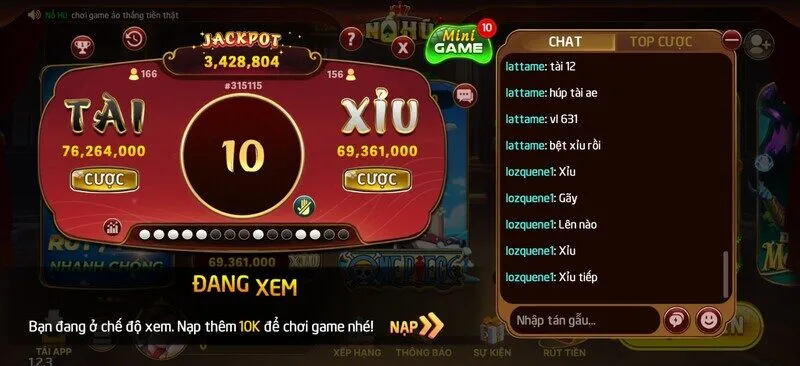 Code tài xỉu tại Nohu888 là gì?