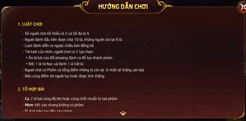 Luật chơi Phỏm